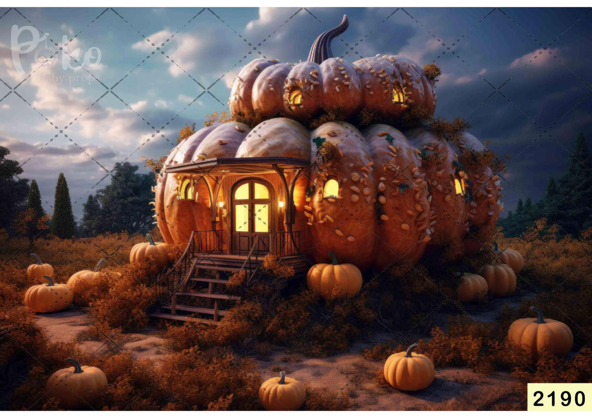 Pumpkin Home Backdrop