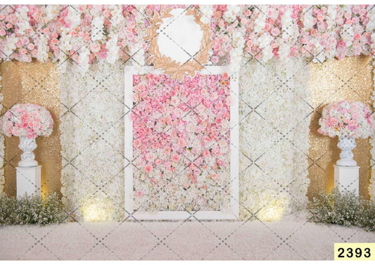 Flower Stage Decoration Backdrop