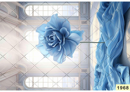 Sky Rose Flower Backdrop