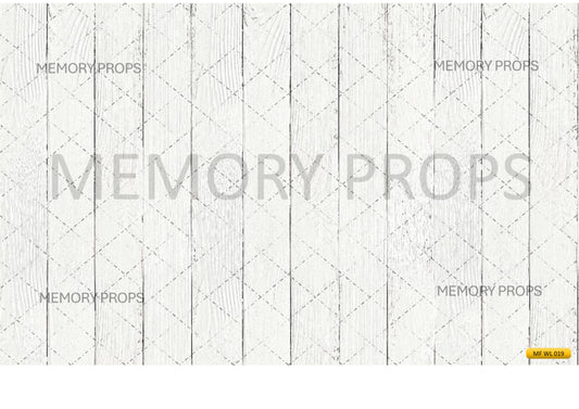 Fabric backdrop-White Wooden Horizontal Backdrop