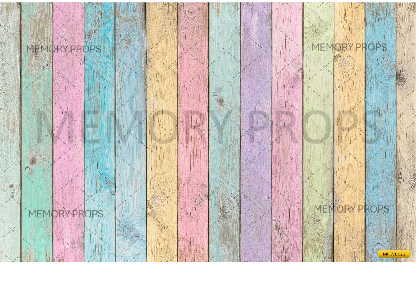 Rainbow Color Wooden Backdrop