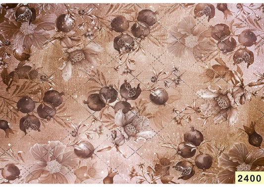Fabric Backdrop-Light Brown Flower Backdrop