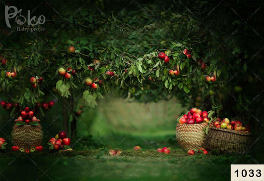 Fabric backdrop-Apple Tree Backdrop