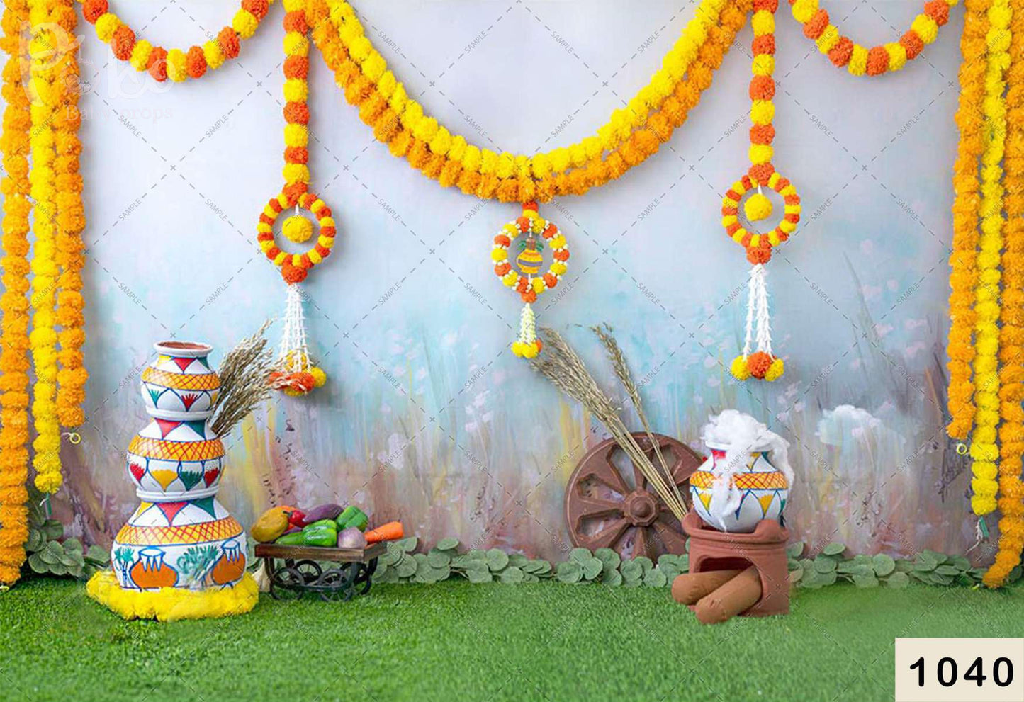 Pongal Backdrop