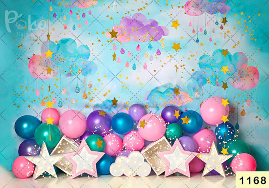 Fabric backdrop-Magic Balloon Backdrop