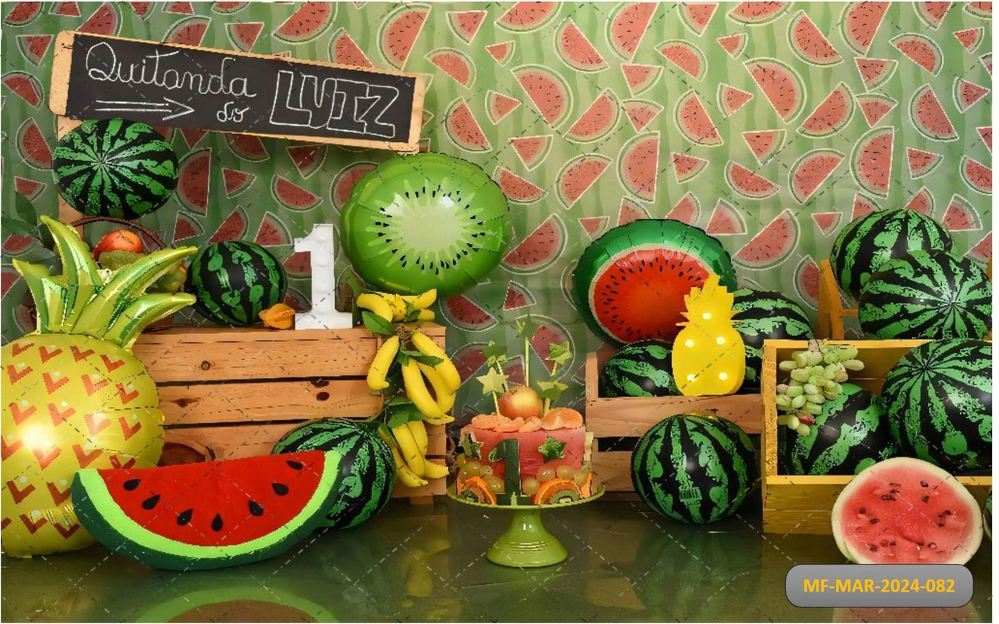 Mulitple Fruits babyphotoshoot Backdrop