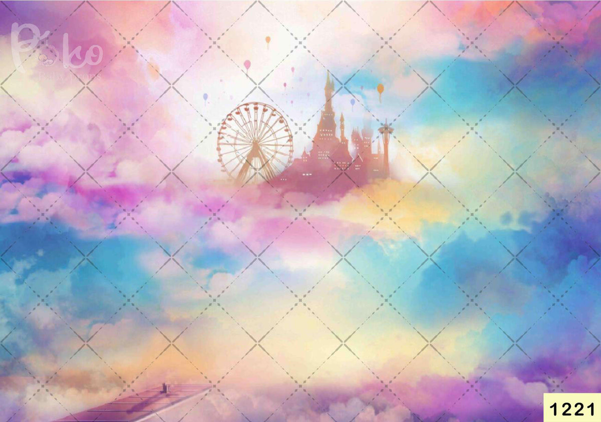 Disney World Backdrop-Fabric Backdrop – Poko baby props