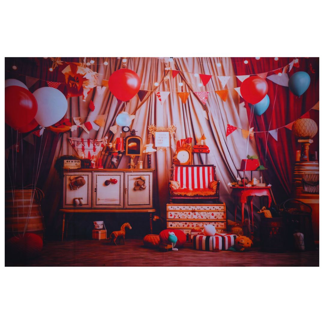 Circus Balloon Backdrop