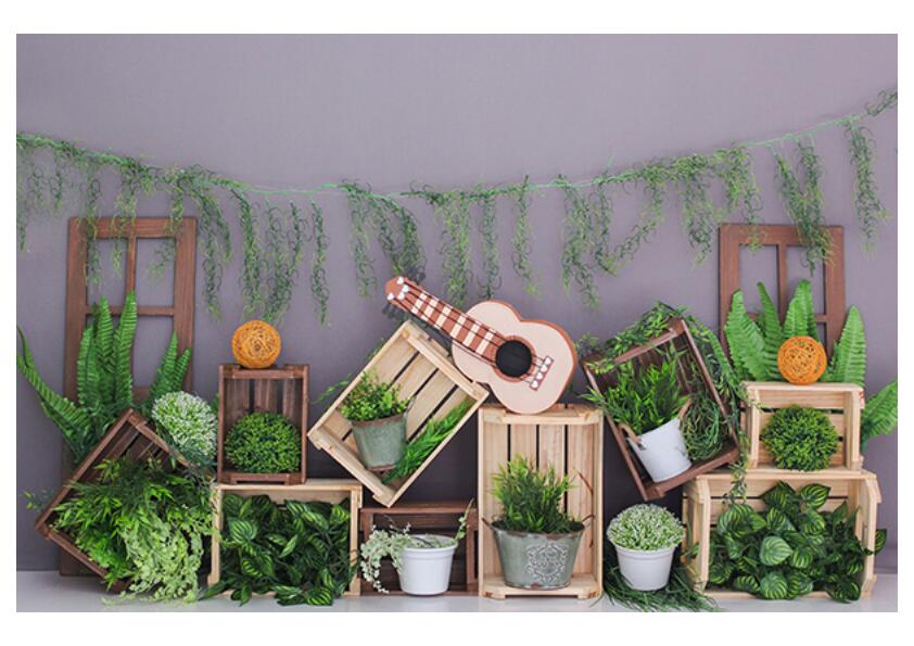 Garden Guitar Backdrop