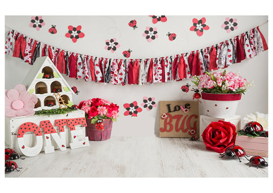 Strawberry Decoration Birthday Backdrop