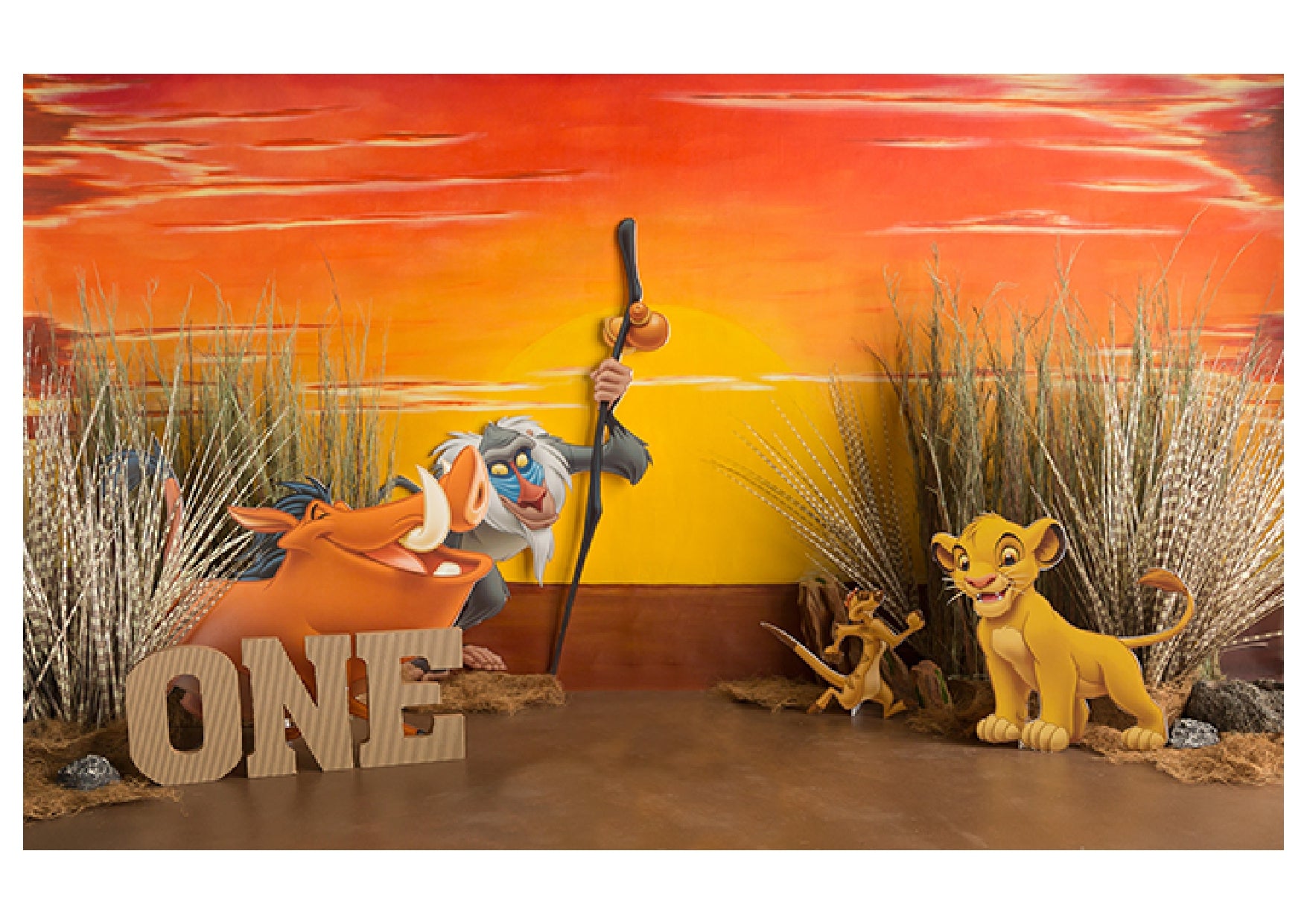 Lion King Birthday Backdrop