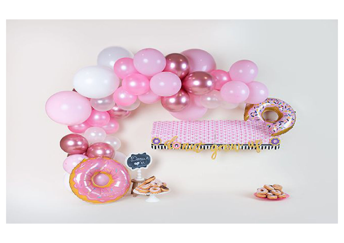 Donut Pink Color Balloon Backdrop