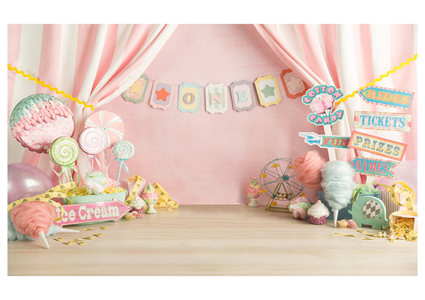 Candyland Smash Cake Backdrop