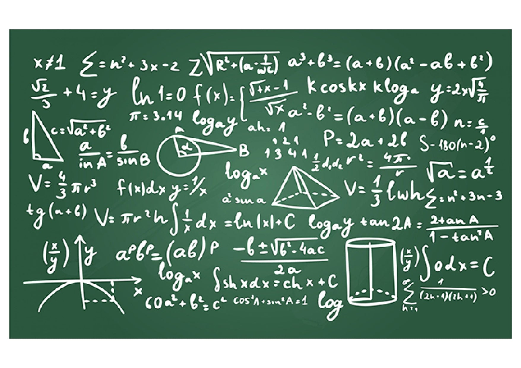 Equation School Board Backdrop