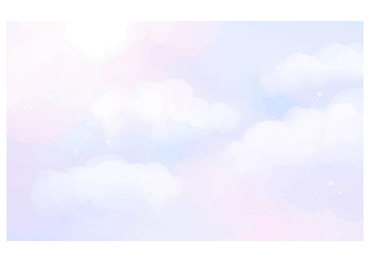 Fabric backdrop-Pink And Blue Cloud Backdrop