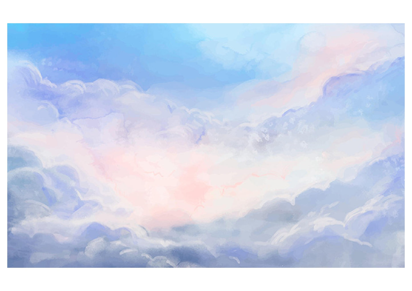 Fabric backdrop-Light Blue Cloud Backdrop