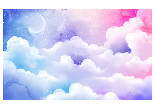 Fabric backdrop-Tricolor Cloud Backdrop