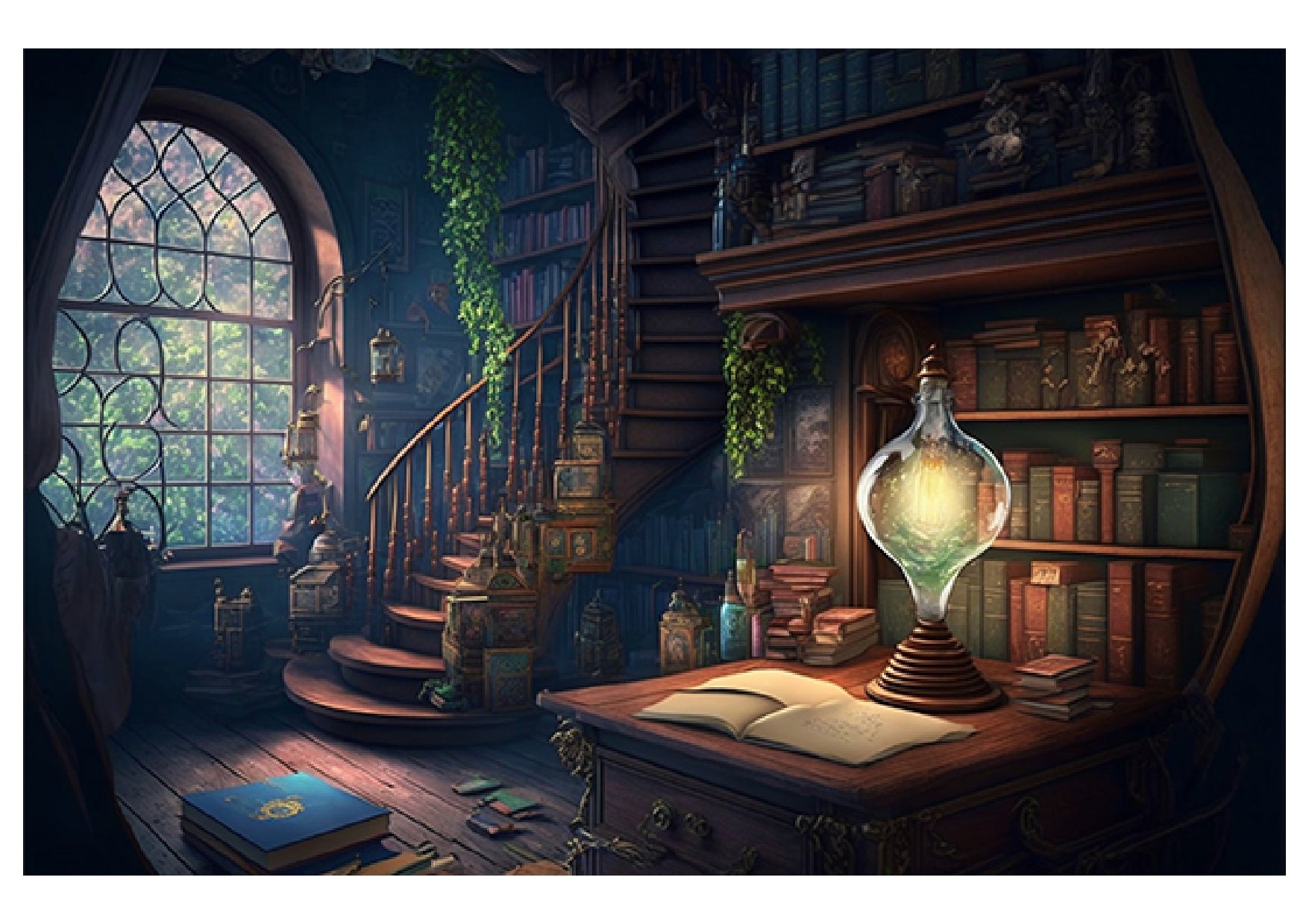 Reading Magical Room Backdrop