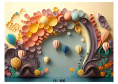 Hot Air Balloon Backdrop