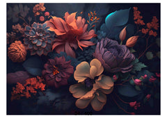 Colorful Floral Wallpaper Backdrop