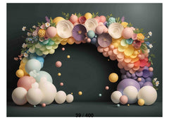 Arch Decorated Festival Balloon Backdrop