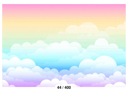 Fabric backdrop-Rainbow Cloud Backdrop