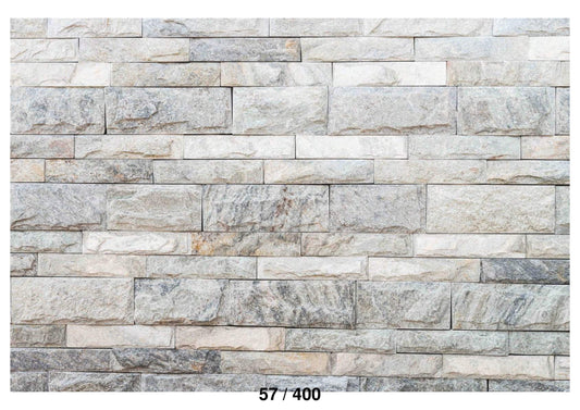 Fabric backdrop -White Marble Bricks Wall Backdrop