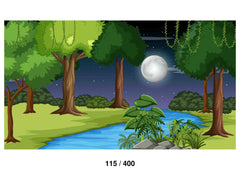 Cartoon Forest Backdrop