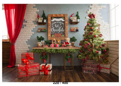 Christmas with Gifts Backdrop