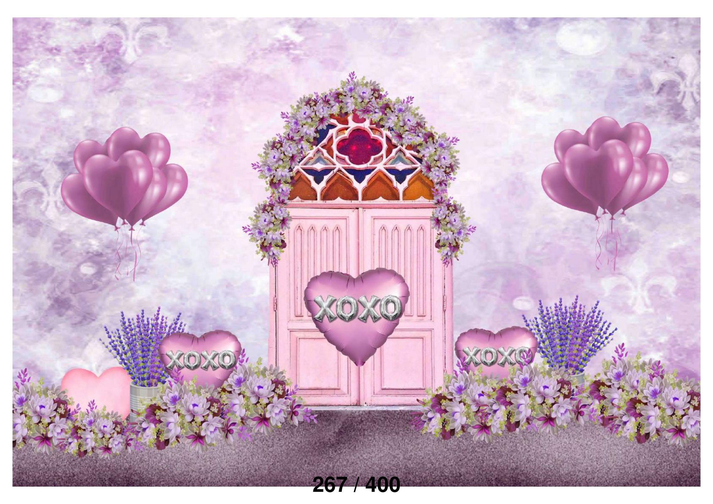 Door Heart Backdrop