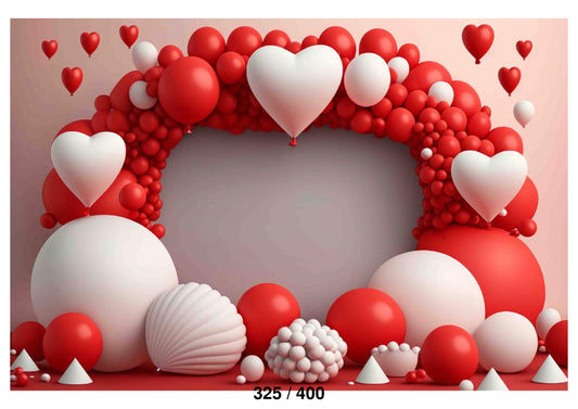 Valentine Decoration Balloons Backdrop