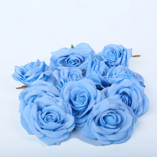 Artificial flower blue rose - single piece
