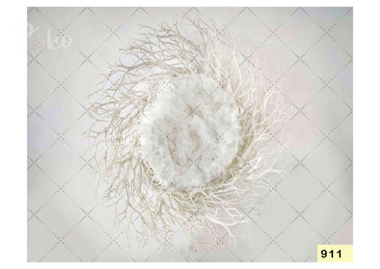 Fabric backdrop-Fur Cover With Root Backdrop
