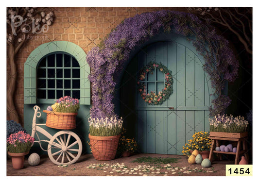 Fabric backdrop-Cindrella Lavender Flower Backdrop