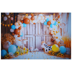 Cow Shed Balloon Backdrop