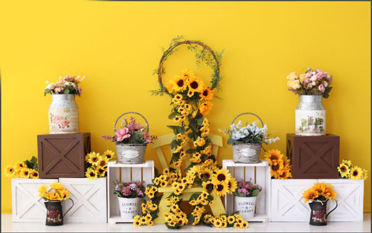 Fabric backdrop-Sunflower Backdrop