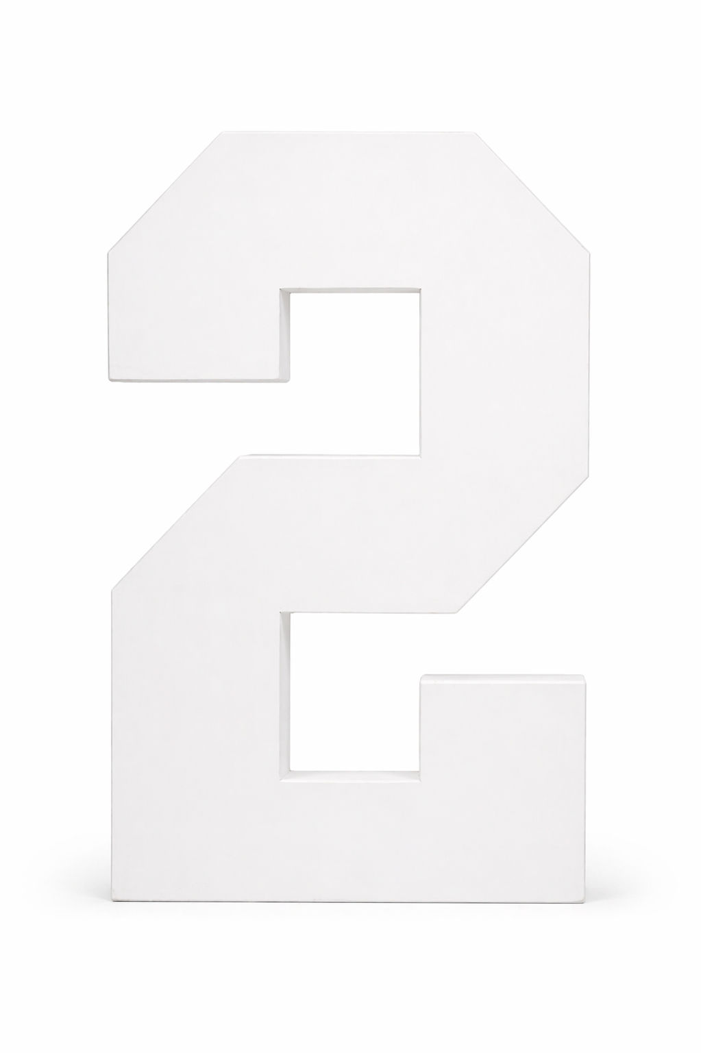Number 2 Wooden Milestone Prop