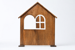 Wooden House Window Baby Photoshoot Prop