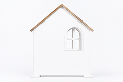Wooden House Window Baby Photoshoot Prop