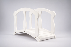 white wooden baby photoshoot bridge prop