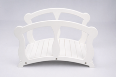 white wooden baby photoshoot bridge prop