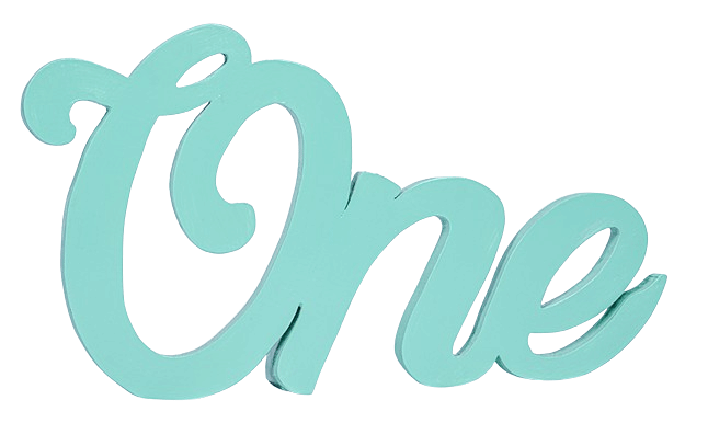 Cursive one letter