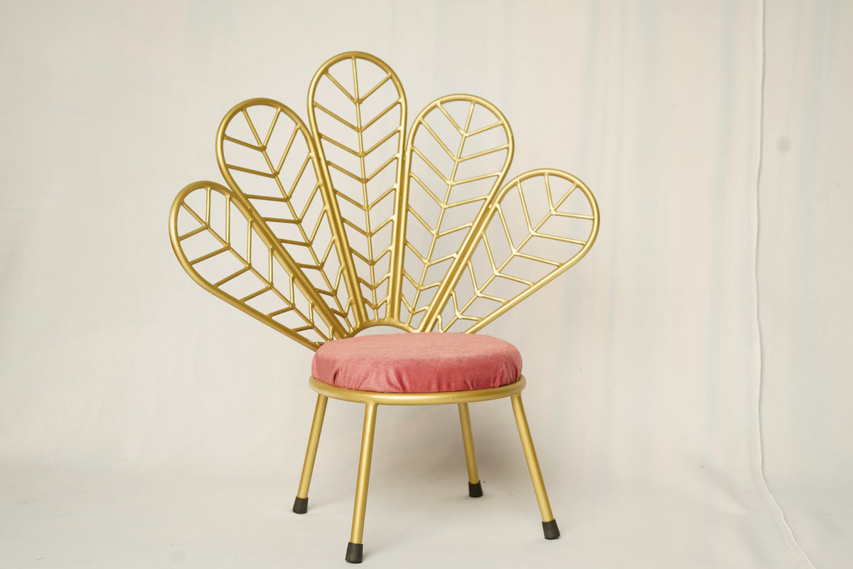 Golden Fairy Tale Chair for Baby Photoshoot | Luxury Baby Photography Prop