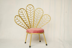 Golden Fairy Tale Chair for Baby Photoshoot | Luxury Baby Photography Prop