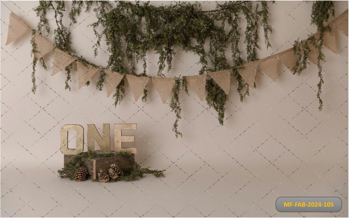 Dry Leafs With One Letter babyphotoshoot Backdrop