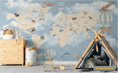 Tent With Pilot Map babyphotoshoot Backdrop
