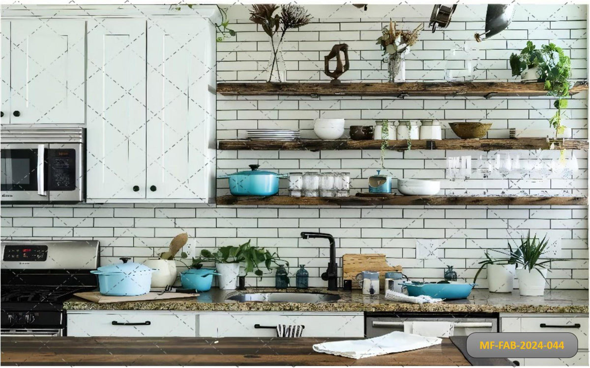 White Kitchen Oasis babyphotoshoot Backdrop