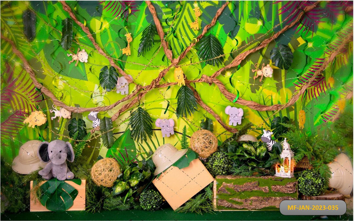 Artificial Forest Backdrop-Fabric Backdrop