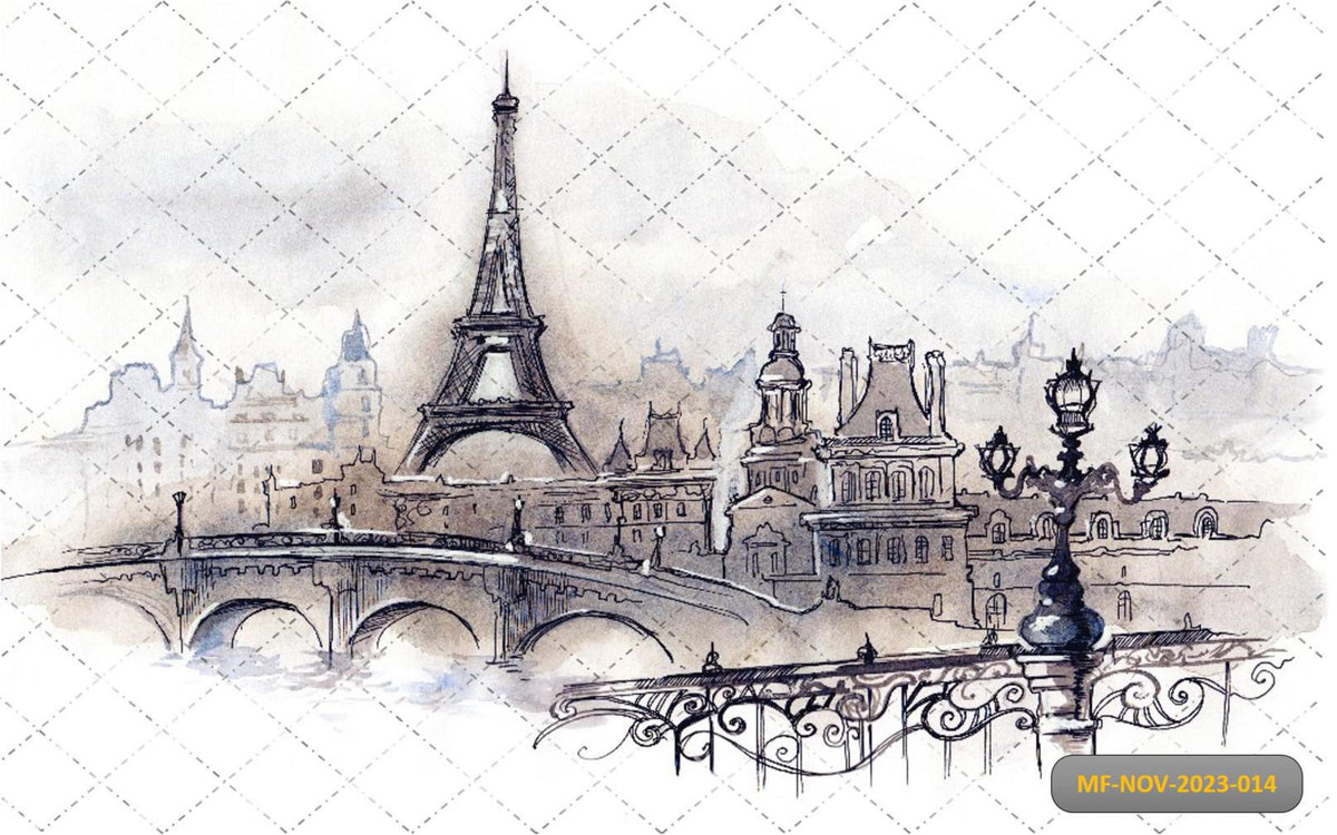 Eiffel Tower Backdrop-Fabric Backdrop