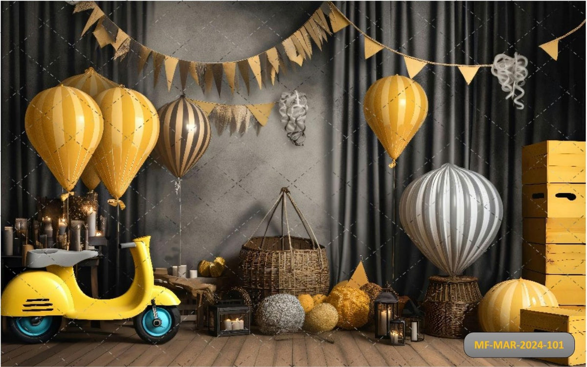 Parachute Balloon Backdrop